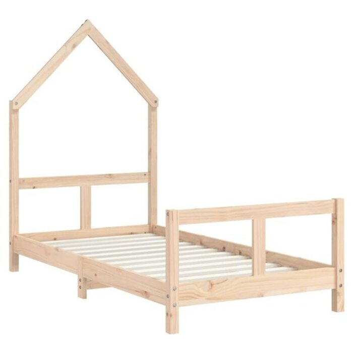 Lit cabane pour enfant 80x160 cm en pin massif - 34% de remise