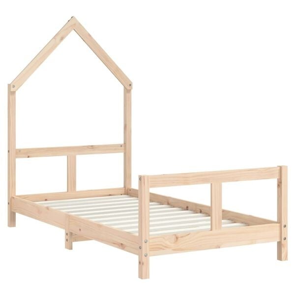 Lit cabane pour enfant 80x160 cm en pin massif - 34% de remise