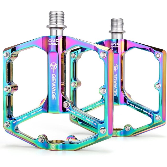 Pédales VTT et Route Aluminium Bleu - 3 Roulements - 31% de remise