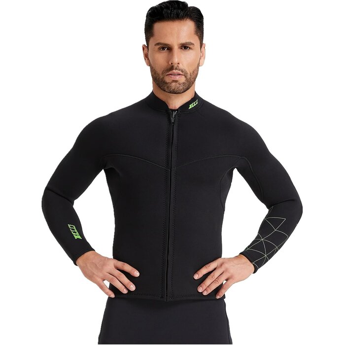 Veste de plongée néoprène 3 mm homme, taille L, noir - 32% de remise