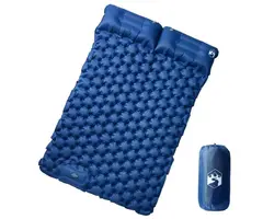 Vidaxl Matelas de camping 2 places autogonflant avec oreillers - 45% de remise