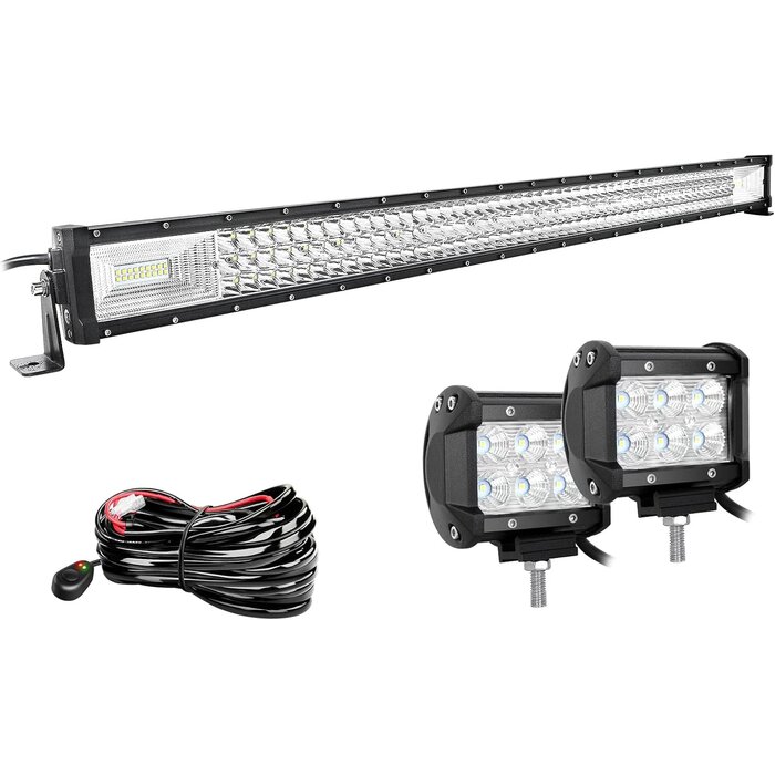 Kit Barre LED 675W et projecteurs 132cm - 34% de remise
