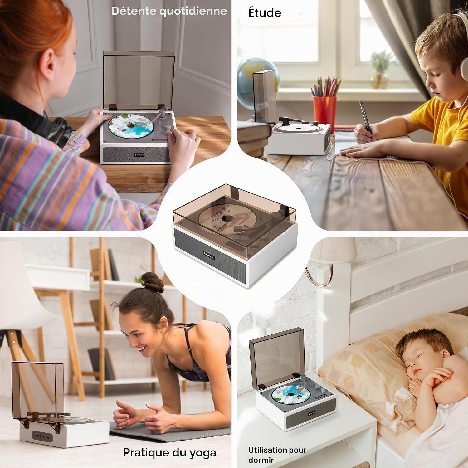 Lecteur CD Portable avec Bluetooth 5.4 et HiFi - 33% de remise