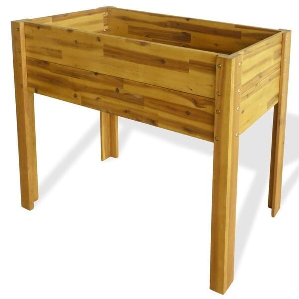 Jardinière surélevée en acacia 100cm - 34% de remise