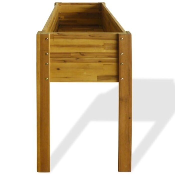 Jardinière surélevée en acacia 100cm - 34% de remise