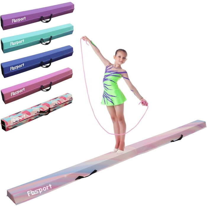 Poutre d'équilibre pliable 300 cm rose - 34% de remise