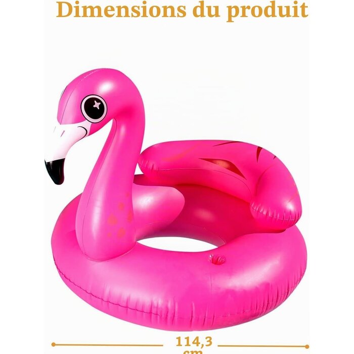 Bouée Flamant Rose Géante avec Porte-Gobelets - 29% de remise