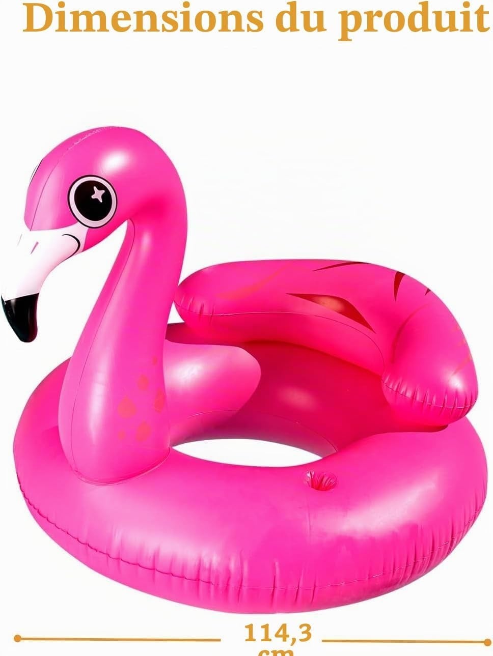 Bouée Flamant Rose Géante avec Porte-Gobelets - 29% de remise