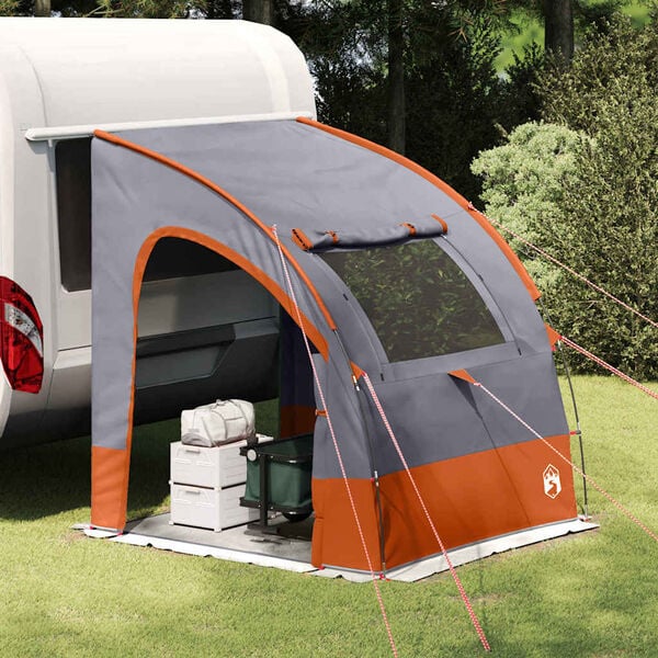 Tente de hayon 194x180x210 cm - Gris/Orange - 34% de remise