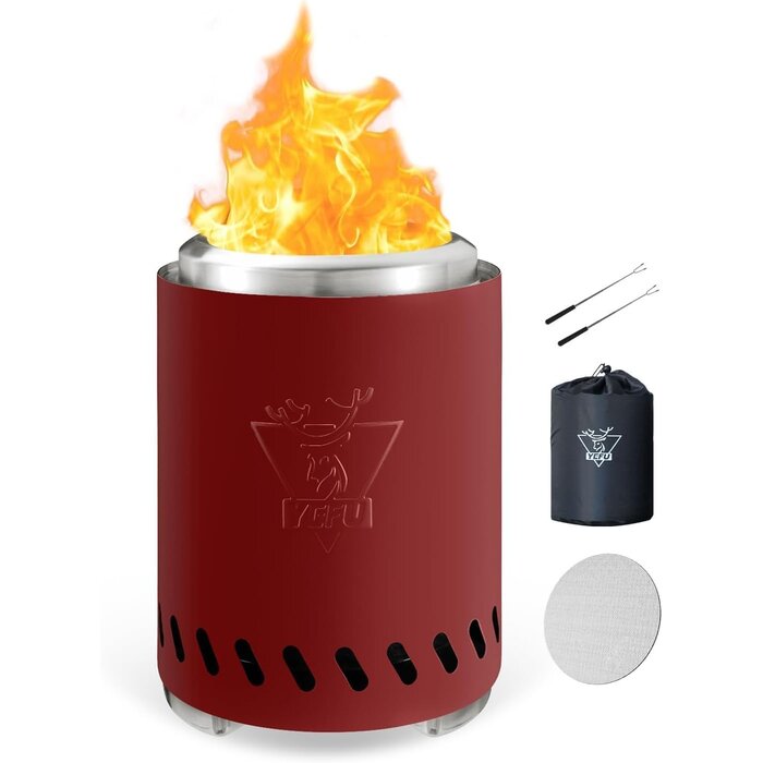 Brasero de table portable rouge - 33% de remise