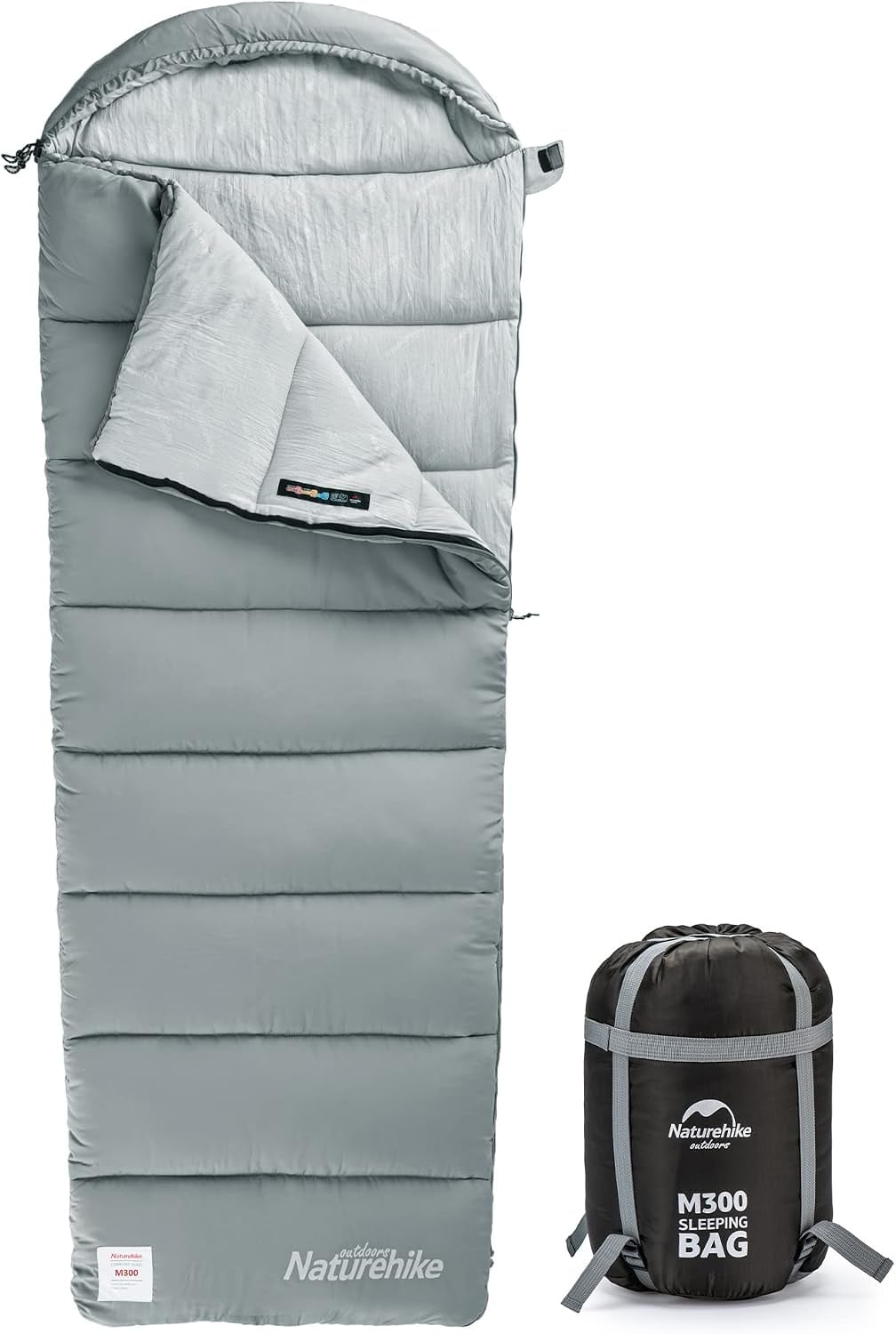 Sac de couchage 3 saisons 2,2 m x 0,8 m - Gris pierre - 32% de remise