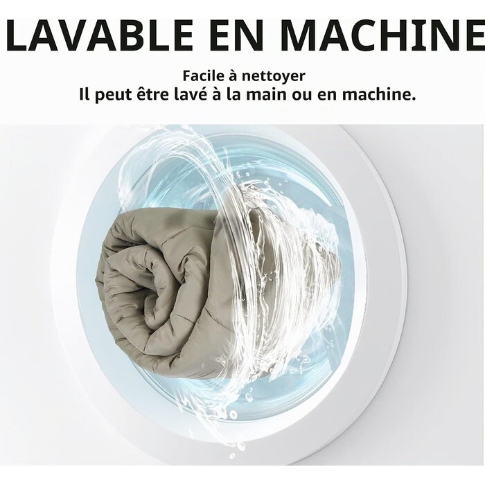 Sac de couchage 3 saisons 2,2 m x 0,8 m - Gris pierre - 32% de remise