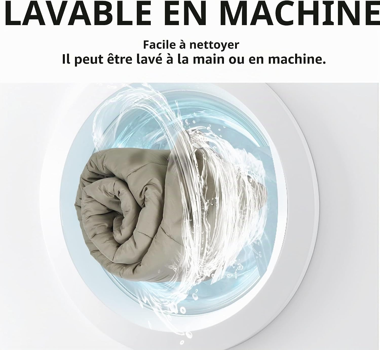 Sac de couchage 3 saisons 2,2 m x 0,8 m - Gris pierre - 32% de remise