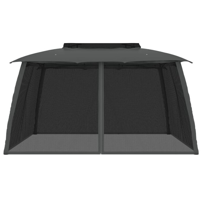 Pavillon de jardin 3,93x2,93 m Anthracite - 35% de remise