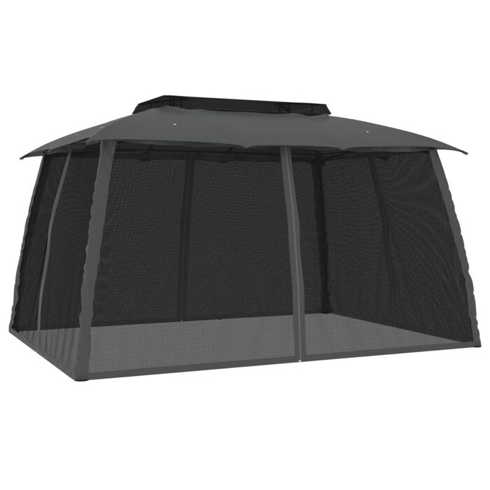 Pavillon de jardin 3,93x2,93 m Anthracite - 35% de remise