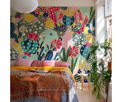 Papier peint adhésif cactus vert 240x250cm - 41% de remise
