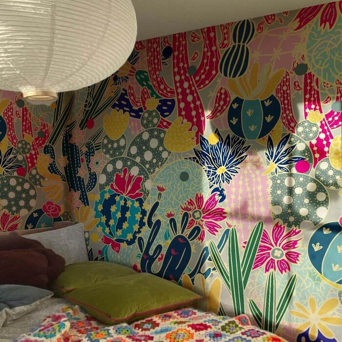 Papier peint adhésif cactus vert 240x250cm - 29% de remise