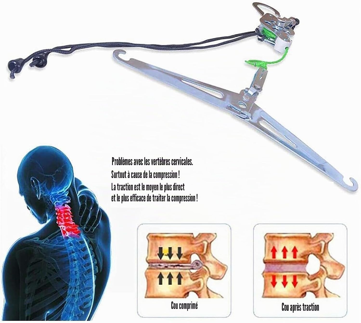 Appareil de traction cervicale - 32% de remise - Correction de posture