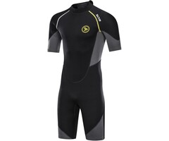 Combinaison de plongée courte homme noir taille L - 43% de remise