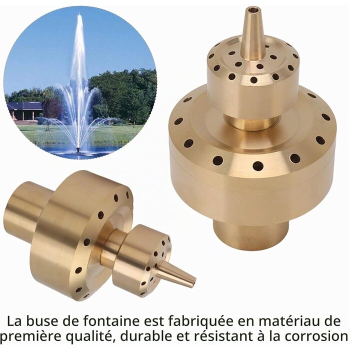 Buse de fontaine 2 niveaux en laiton - Raccord G1 pouce - 32% de remise