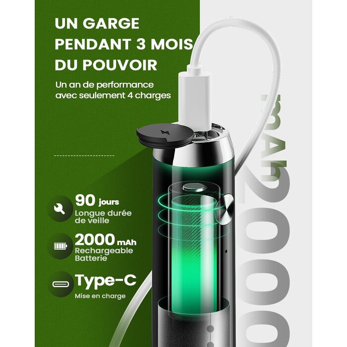 Mousseur à lait électrique rechargeable - Noir - 26% de remise