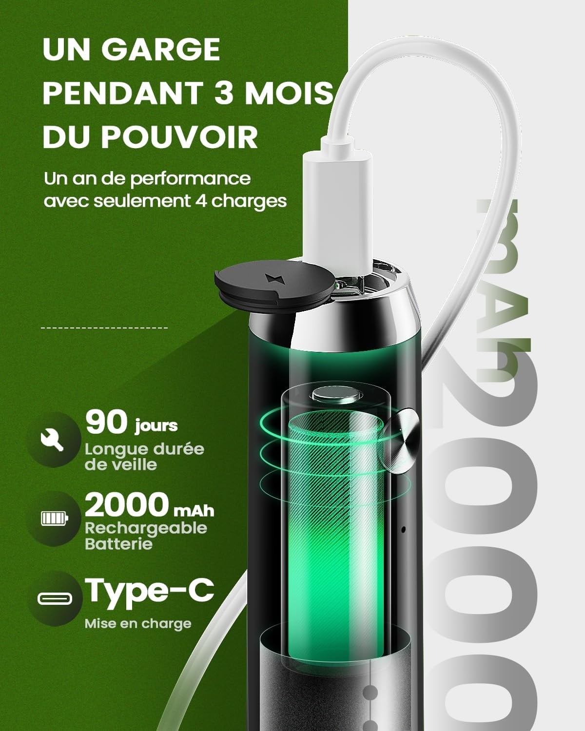 Mousseur à lait électrique rechargeable - Noir - 26% de remise