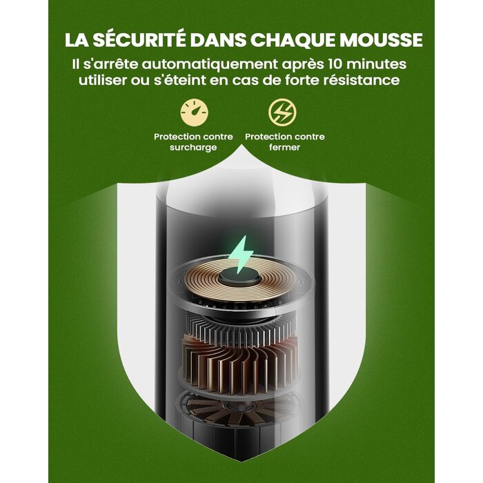 Mousseur à lait électrique rechargeable - Noir - 26% de remise