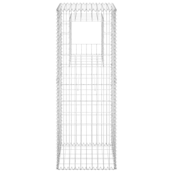 Lot de 2 cages gabions 50x50x140 cm argent - 34% de remise