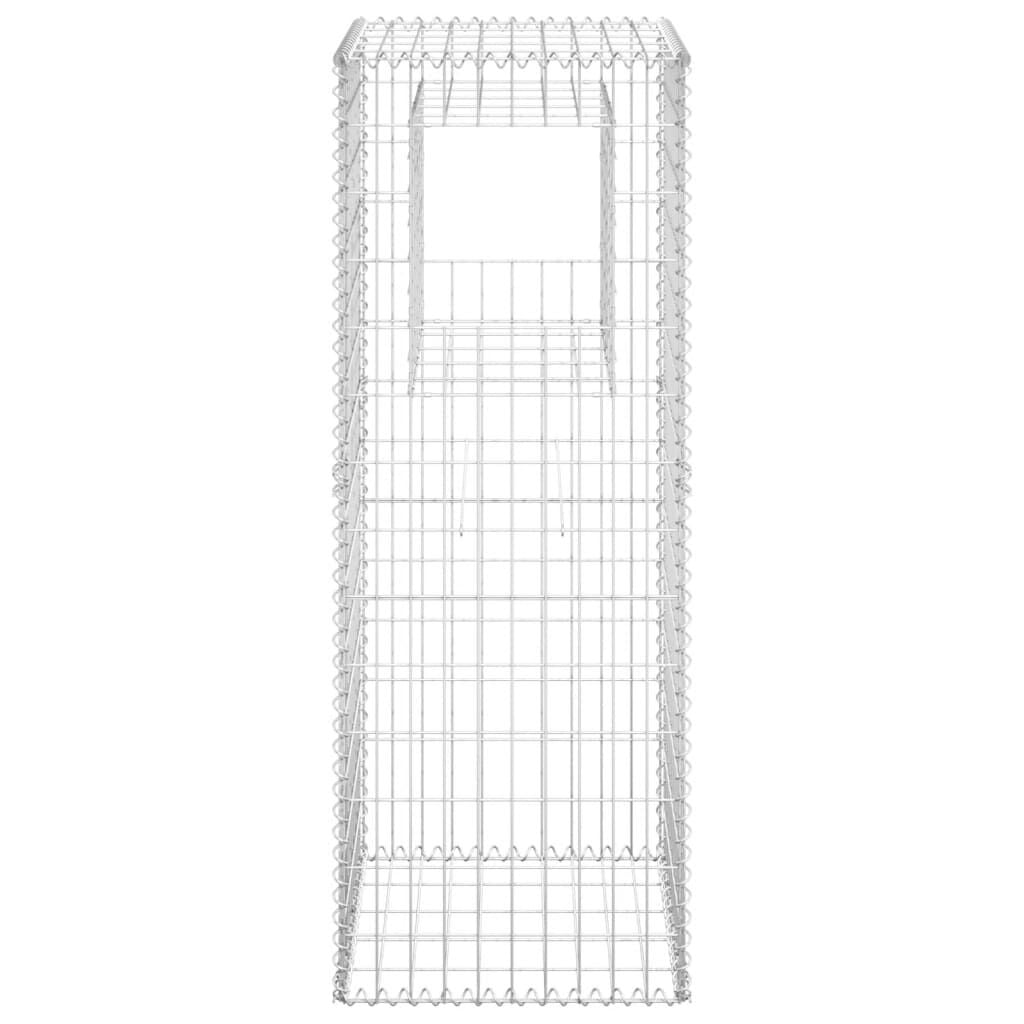 Lot de 2 cages gabions 50x50x140 cm argent - 34% de remise