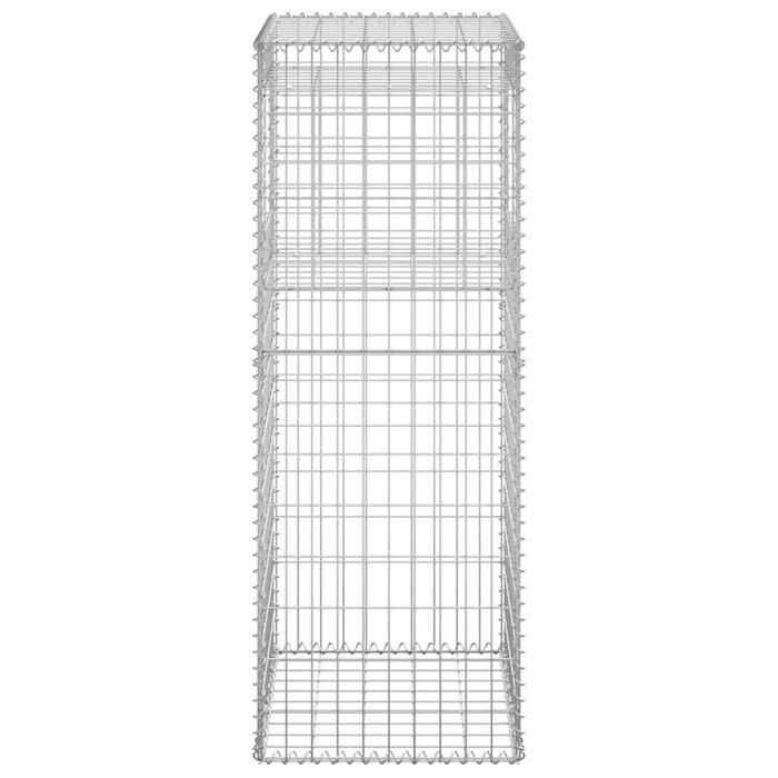 Lot de 2 cages gabions 50x50x140 cm argent - 34% de remise
