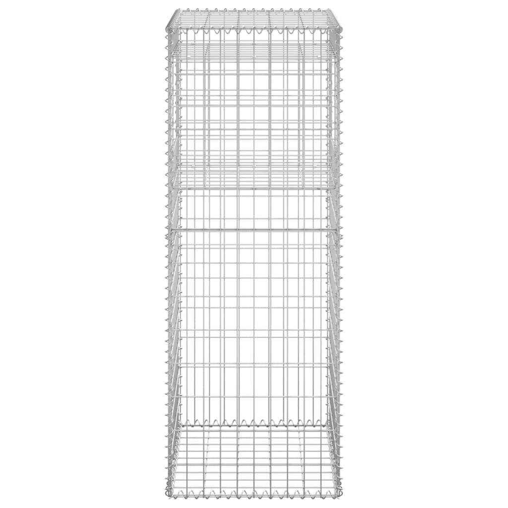 Lot de 2 cages gabions 50x50x140 cm argent - 34% de remise