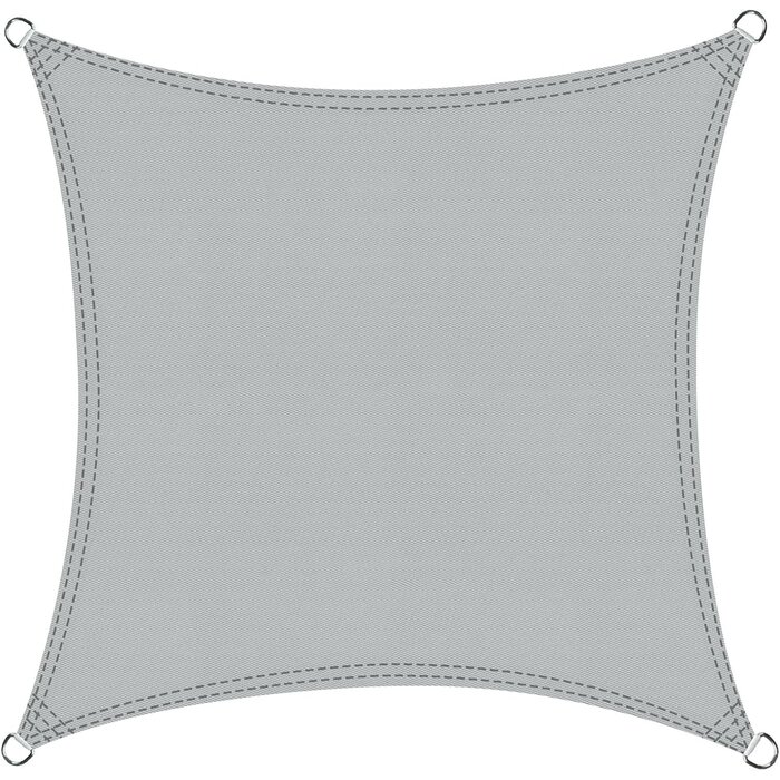Voile d'ombrage carrée 5x5m crème - 34% de remise