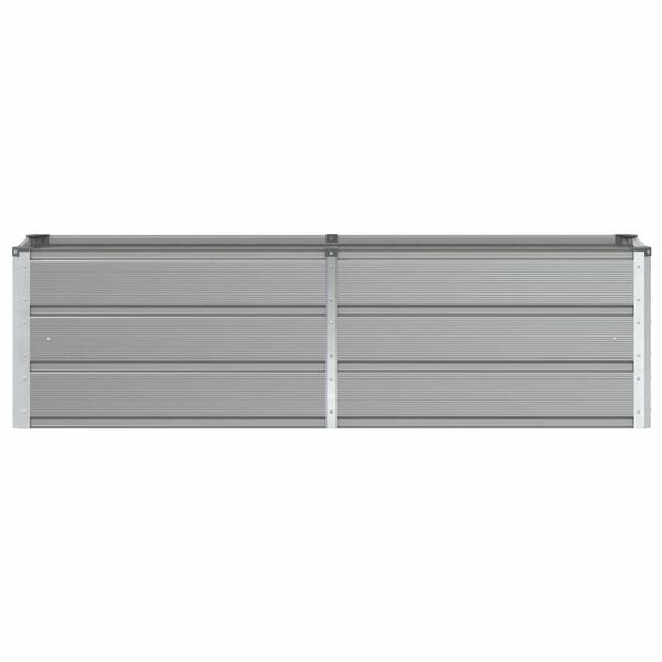 Jardinière en acier gris clair 160x40x45cm - 32% de remise