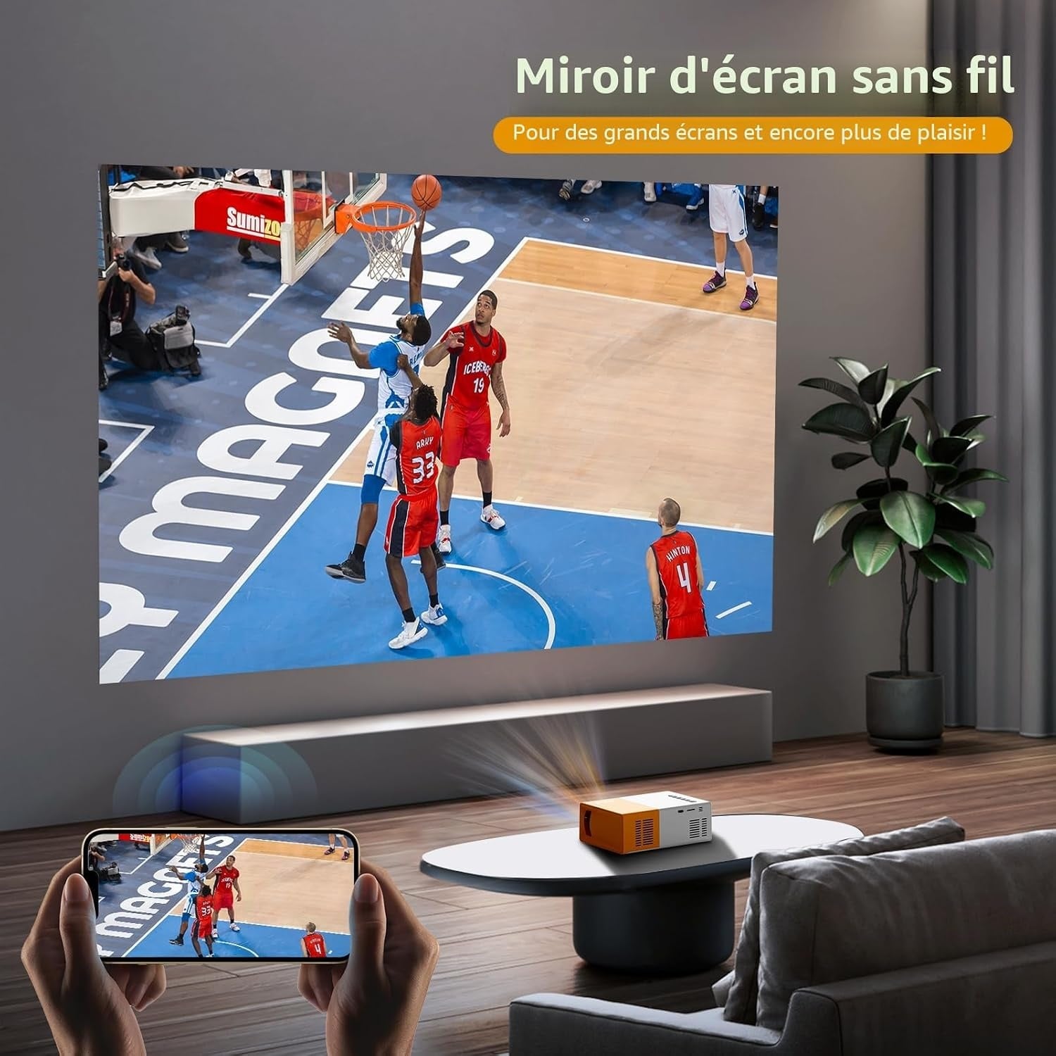 Mini projecteur portable Full HD WiFi Bluetooth - 33% de remise