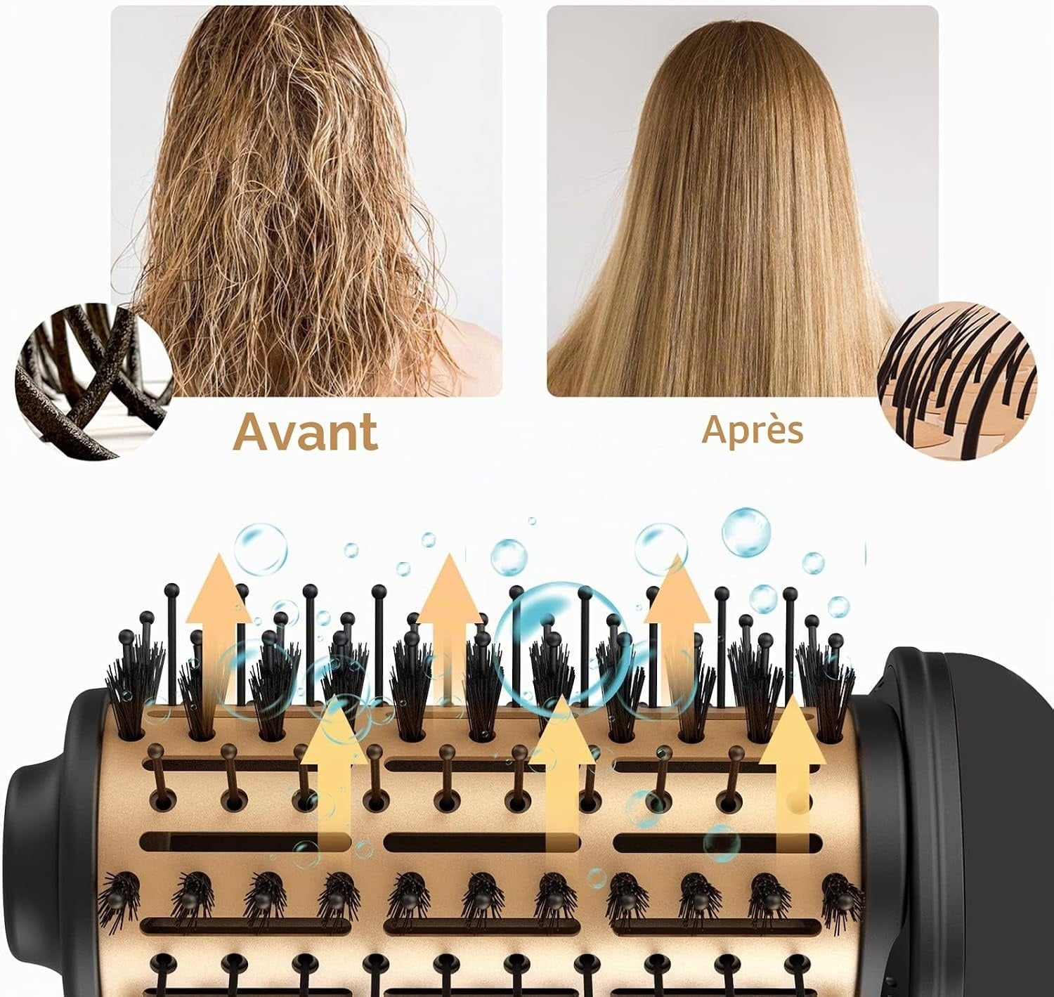 Brosse soufflante 4-en-1 1000W - Revêtement titane - 29% de remise