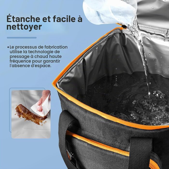 Sac à dos isotherme 22L noir - Randonnée et Pique-nique - 33% de remise