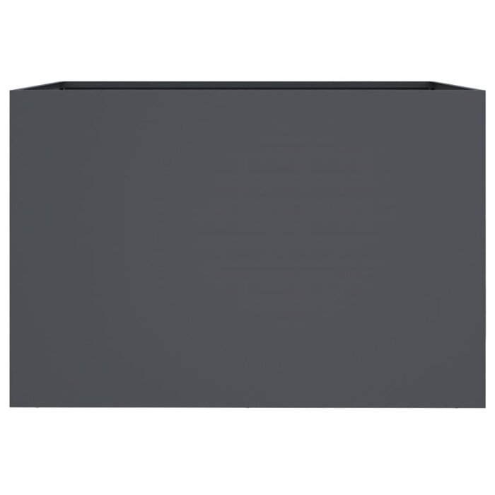 Jardinière en acier anthracite 62x47x46 cm - 33% de remise