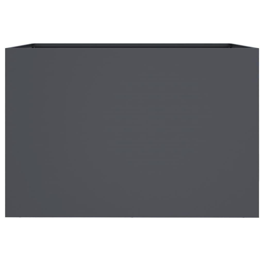 Jardinière en acier anthracite 62x47x46 cm - 33% de remise