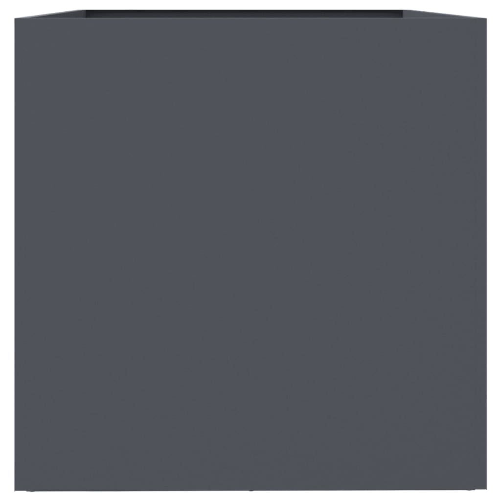 Jardinière en acier anthracite 62x47x46 cm - 33% de remise