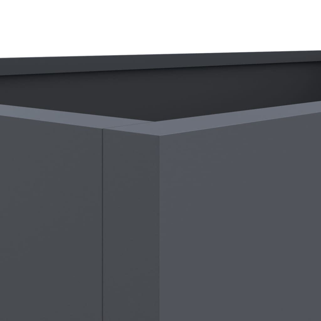 Jardinière en acier anthracite 62x47x46 cm - 33% de remise