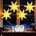 Lot de 3 étoiles lumineuses LED 30 cm - 29% de remise