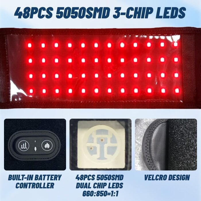 Appareil de massage thérapie par lumière rouge - 48 LED - 32% de remise