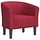 Fauteuil coque design rouge vin - 35% de remise