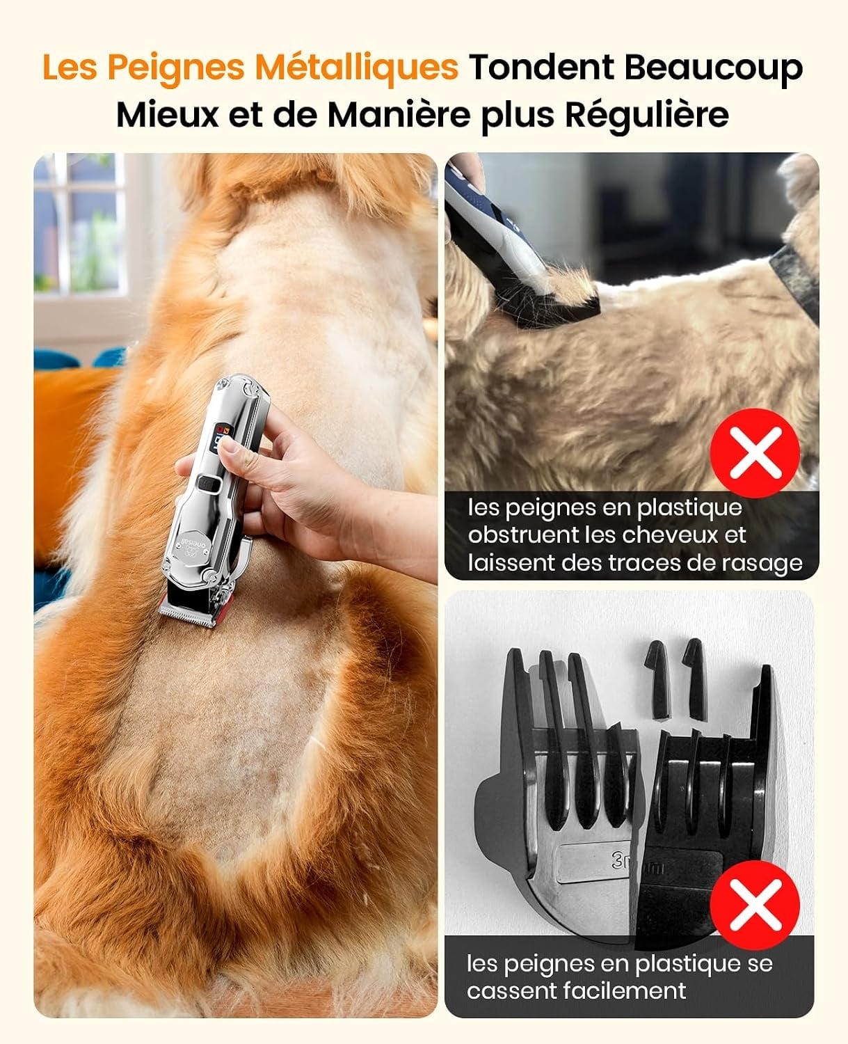 Tondeuse sans fil pour animaux - 33% de remise - Moteur puissant et silencieux