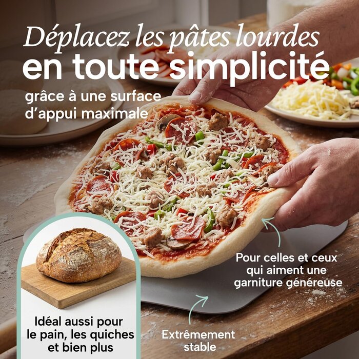 Pelle à pizza aluminium manche amovible 30,5cm - 29% de remise