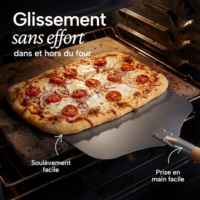 Pelle à pizza aluminium manche amovible 30,5cm - 29% de remise