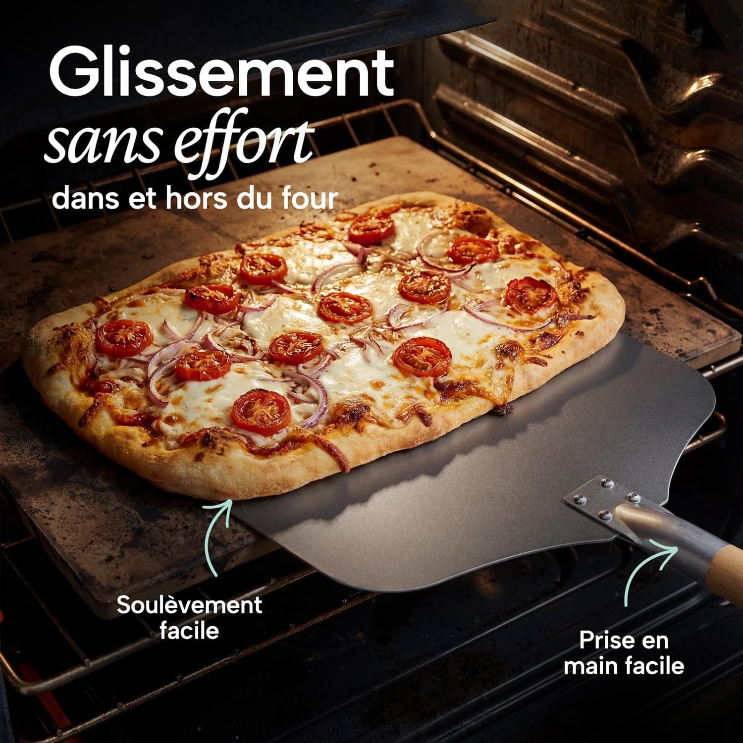 Pelle à pizza aluminium manche amovible 30,5cm - 29% de remise