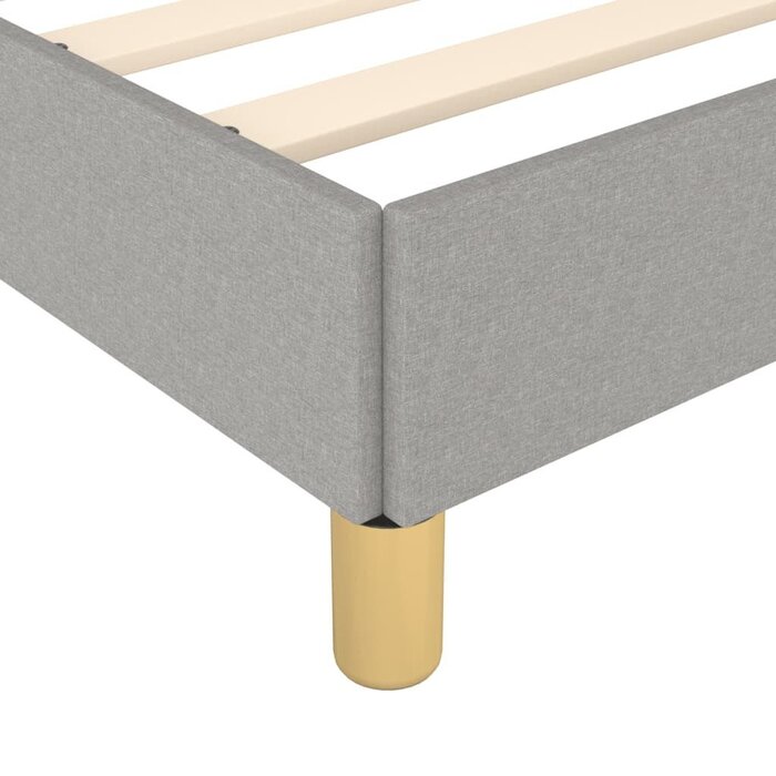 Cadre de lit 90x200 cm gris clair - 34% de remise