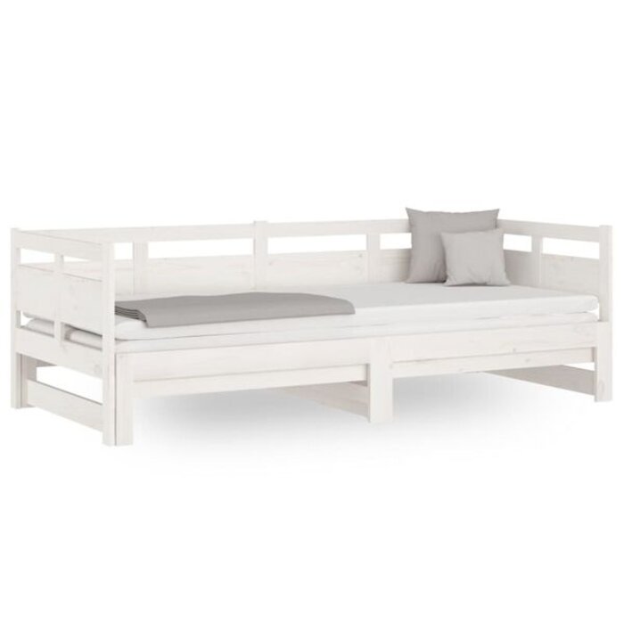 Canapé-lit extensible en pin blanc - 35% de remise