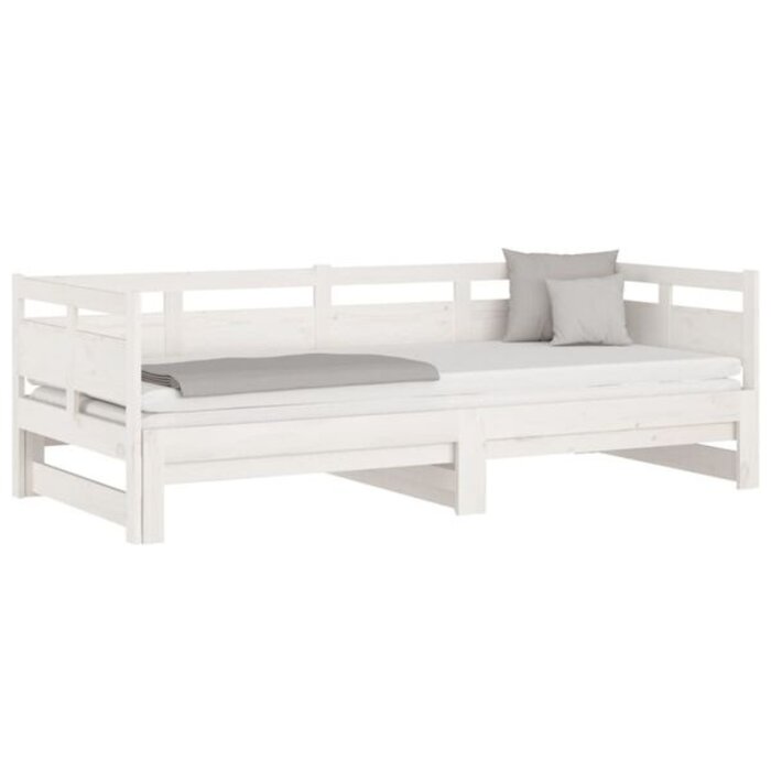 Canapé-lit extensible en pin blanc - 35% de remise